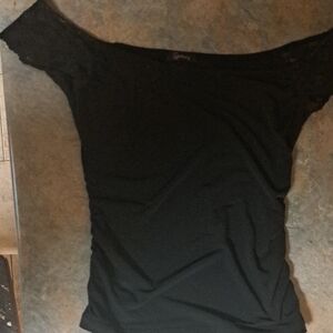 Speechless Elegant Black Off-Shoulder Blouse
